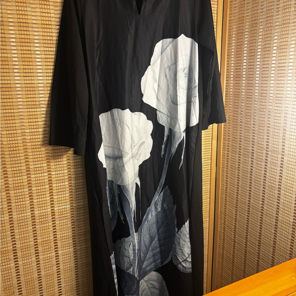 Zanzea Black Dress with White Accents